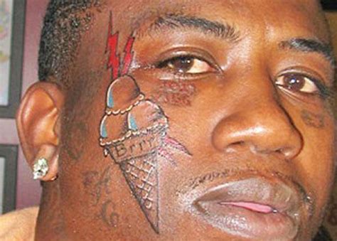 gucci tattoo removed|Gucci mane no ice cream tattoo.